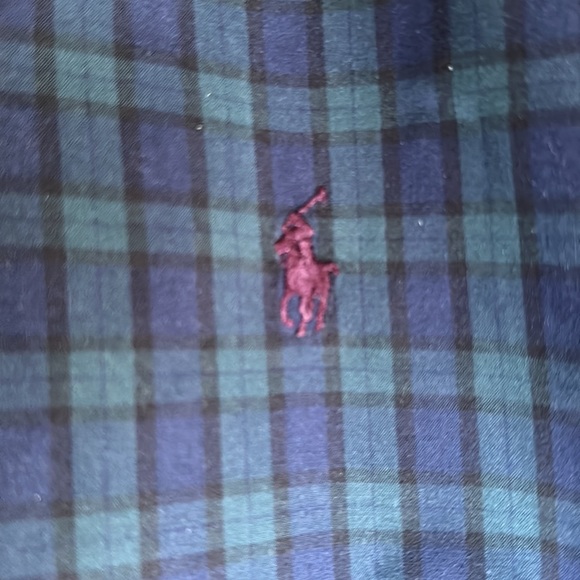 Polo blue plaid “Blake” button-down sport shirt XXL - Picture 4 of 4